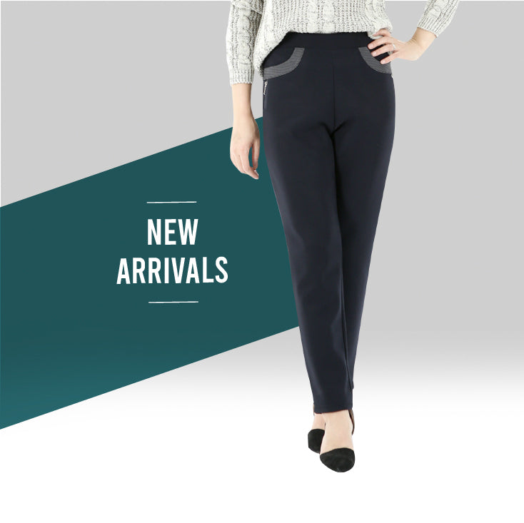 Women's Round Zipper Fleece-lined Pants(라운드지퍼 한국기모바지)